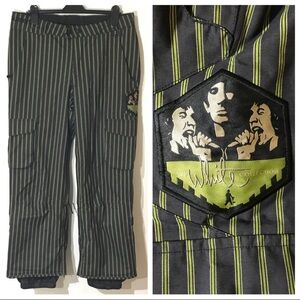 Burton 🏔 Shaun White Collection Cargo Snowboard Ski Insulated Stripes Pants M